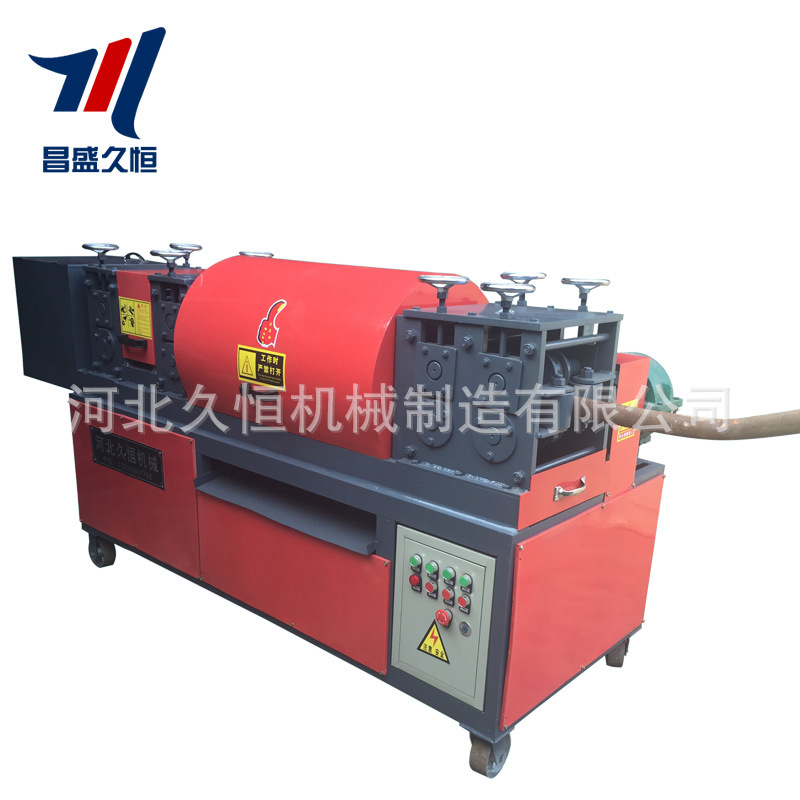 全自動鋼管調(diào)直除銹機 變形管修復機 建筑腳手架矯直機 支持定制