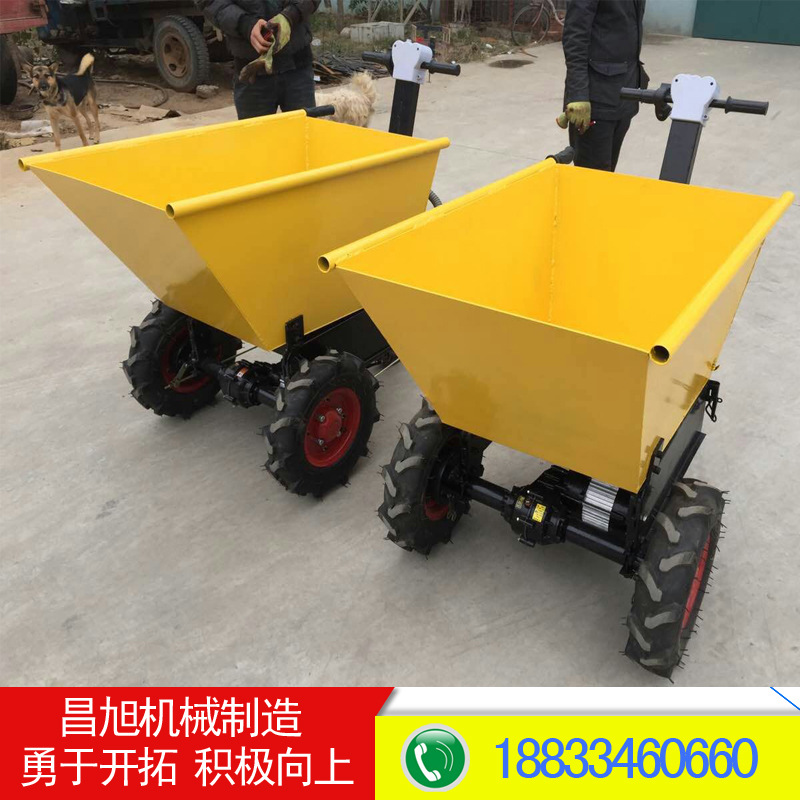 電動(dòng)手推車(chē)新建筑工地翻斗車(chē)養(yǎng)殖場(chǎng)果園小推車(chē)電動(dòng)小推車(chē)