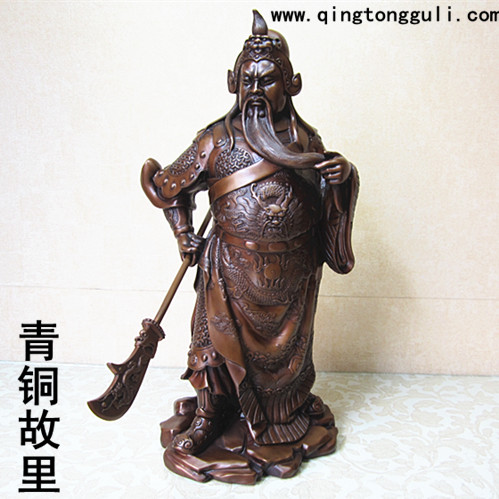 青銅故里純銅佛像銅藝品武財神銅像特色禮品紫銅關(guān)公