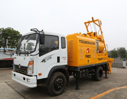 移動(dòng)式攪拌輸送一體機(jī)天拓重工機(jī)械有限公司車載泵，攪拌泵車，80車載泵，泵車銷售，客戶反饋質(zhì)量好的廠家，價(jià)格便宜