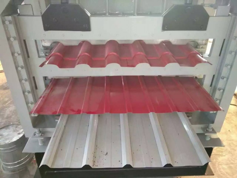 三層彩鋼壓瓦機(jī) 三層壓瓦機(jī)生產(chǎn)廠家 琉璃瓦三層壓瓦機(jī)設(shè)備