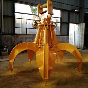 抓廢鋼專用抓鋼機 廠家直銷挖機抓鋼機  梅花液壓抓斗 抓鋼機廠家 定制垃圾抓取機