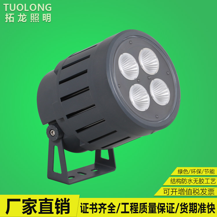 拓龍照明新款私模100W照樹燈CREE COB壓鑄結(jié)構(gòu)防水設(shè)計投光燈