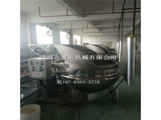 小魚干自動出料夾層鍋，電加熱夾層鍋，夾層鍋型號，電加熱殺菌鍋，全自動醬料攪拌炒鍋