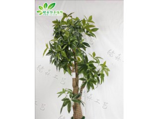 仿真八杈發(fā)財(cái)樹(shù)廠家直銷(xiāo)   沈陽(yáng)仿真植物生產(chǎn)廠家
