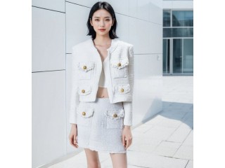 溫碧霞自創(chuàng)IRENENA服裝名媛風法式上衣